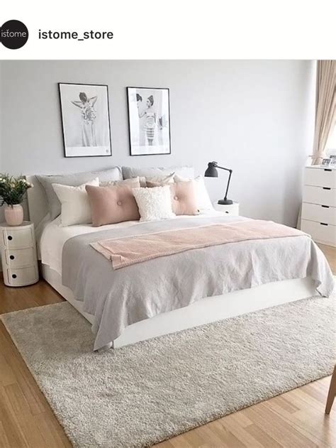 Image Result For Blush And Gray On Top Of Bronze Bed Frame Pink