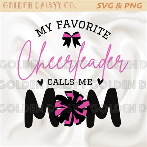 My Favorite Cheerleader Calls Me Mom SVG PNG Sublimation Etsy