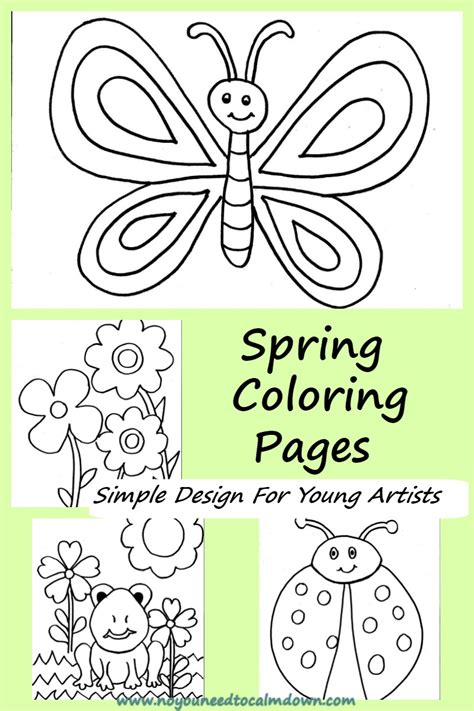 Spring Coloring Pages For Kids Free Printable No You Need To Calm