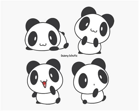 Cute Cartoon Drawings Easy Panda Jamas The Olvidare
