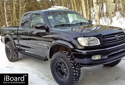 iBoard Running Boards 4 inches Matte Black Fit 00-06 Toyota Tundra