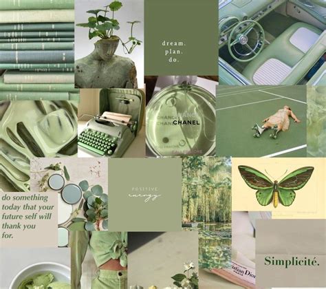 Sage Green Photo Wall Kit Olive Green Sage Aesthetic Etsy Mint