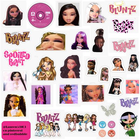 Bratz Stickers In Laptop Case Stickers Iphone Case Stickers