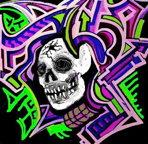 Graffiti Skull Painting By Yelena Tylkina Pixels
