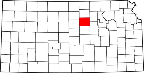 Image Map Of Kansas Highlighting Ottawa County