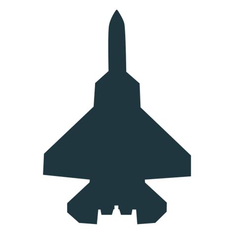 F 35 Aircraft Top View Silhouette Transparent Png And Svg Vector File