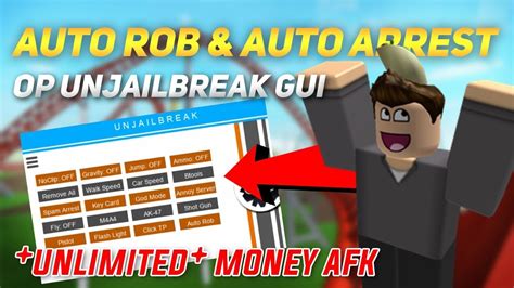 Maybe you would like to learn more about one of these? JAILBREAK UNLIMITED MONEY AFK UNJAILBREAK GUI - AUTO ARREST