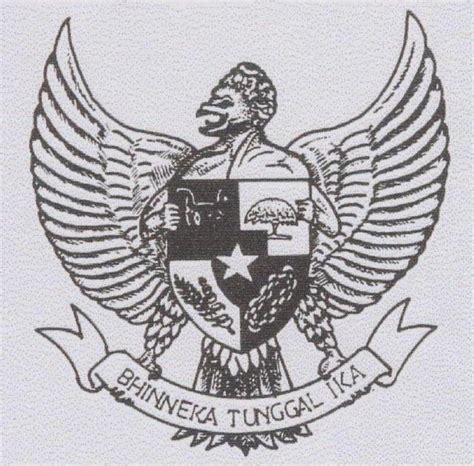 Cara Mewarnai Gambar Garuda Pancasila Semburat Warna