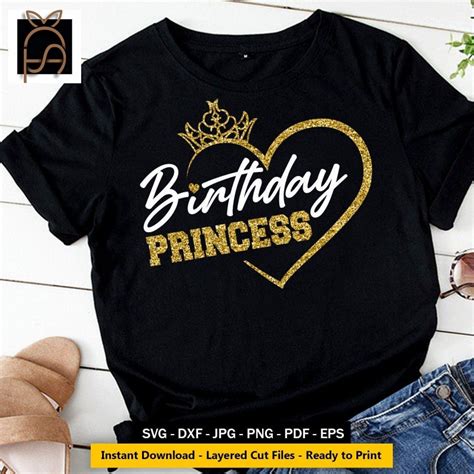 Birthday Princess Svg Birthday Girl Svg Crown Princess Etsy