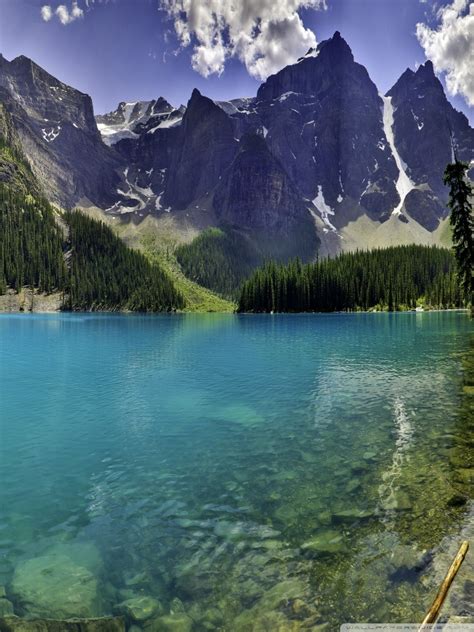 Beautiful Moraine Lake In Banff National Park Alberta Canada Ultra Hd