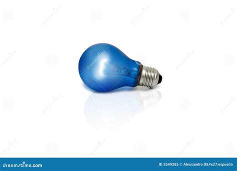 Blue Light Bulb Stock Image Image Of Idea Bright Discover 3549285