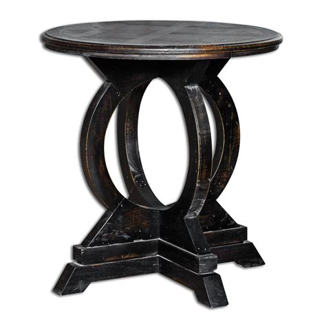 Uttermost Accent Furniture Occasional Tables Maiva Black Accent Table