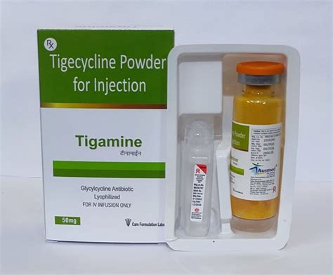 Tigecycline 50 Mg Injection Ausmed Packaging Type Glass Bottle At Rs