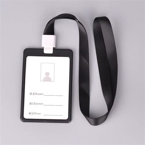 Protection maximale contre les chocs. NOIR Étui Porte Badge Carte Visite ID Travail Identité ...