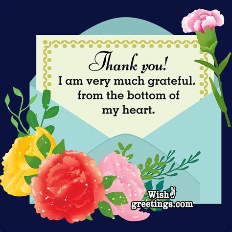 Thank You Card Messages Wish Greetings