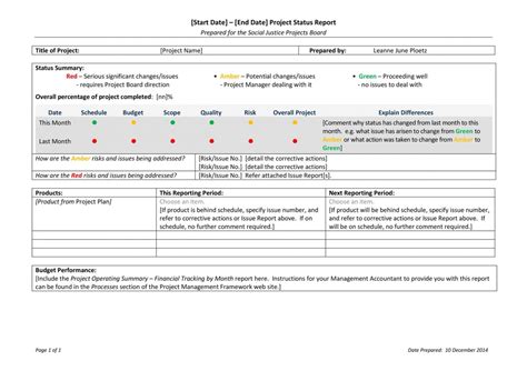 Project Status Report Templates Word Excel Ppt Templatelab Vrogue