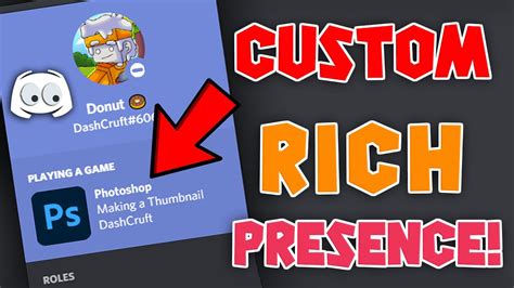 New How To Get A Custom Discord Rich Presence Youtube