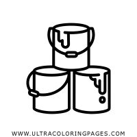 Dibujo De Bote De Pintura Para Colorear - Ultra Coloring Pages