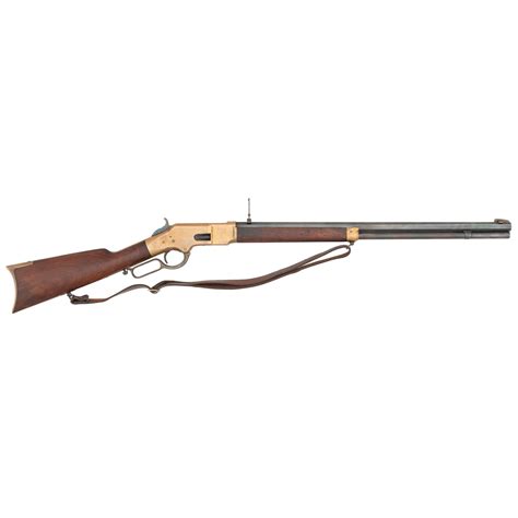 Winchester Model 1866 Rifle With Henry Marked Barrel Barnebys