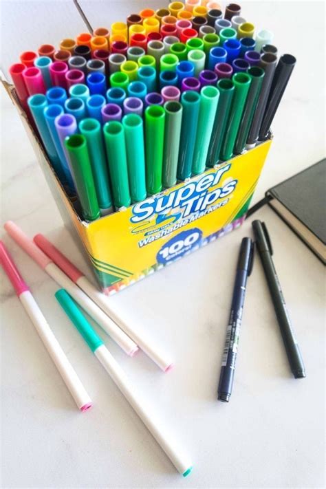 Crayola Super Tips Dibujos Con Plumones Plumones Crayola Útiles