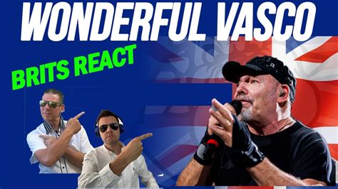 Vasco Rossi Stupendo Live Brits React Youtube