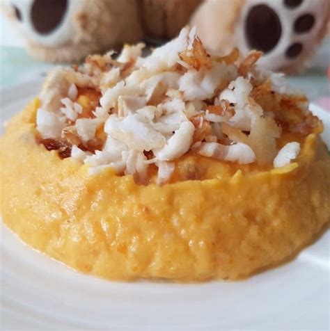 Purée de potimarron et cabillaud