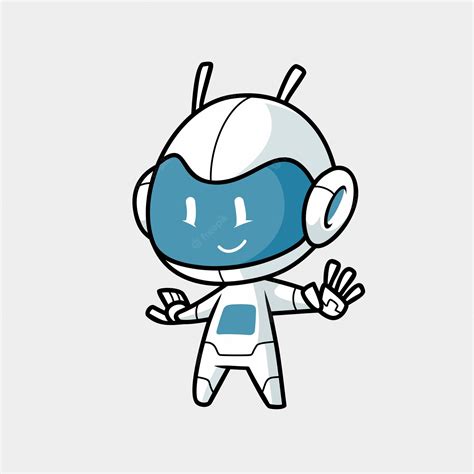 Premium Vector Cute Future Robot Mascot