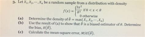 solved 3 let x x x be a random sample from a