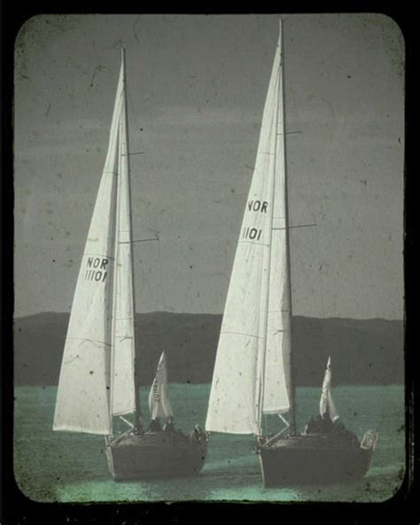 Vintage Sailboats Ttv Art Print Black White Aqua Nautical Etsy
