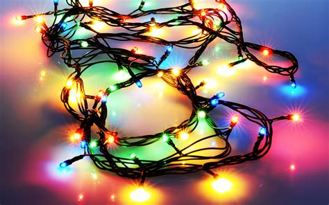 Holidays Christmas Lights Seasonal Colors Shine Sparkle Wallpaper