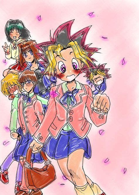 Pin By John Caruthers On Yugi Mutou As Female Yugioh Gender Bender Anime Anime