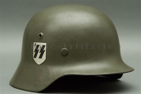 M35 Ss Double Decal Helmet Waffen Ss Helmet Epic Artifacts