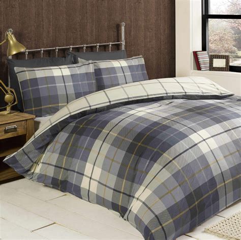 100 Brushed Cotton Flannelette Bedding Quilt Duvet Cover Cosy Hygge Style Ebay
