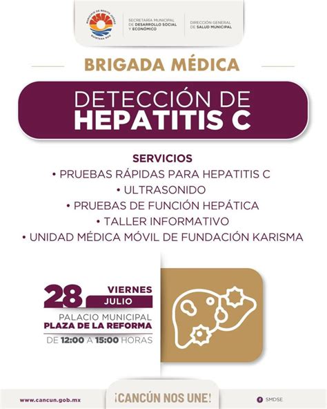 INVITAN A PARTICIPAR EN BRIGADA MÉDICA PARA LA DETECCIÓN DE HEPATITIS EN EL PALACIO MUNICIPAL
