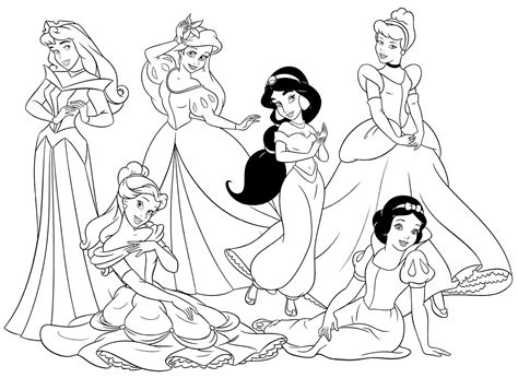 Dibujos Para Colorear De Princesas Reverasite