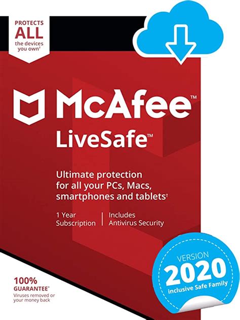 Mcafee Livesafe 2021 Unlimited Devices 1 Year Pcmacandroid