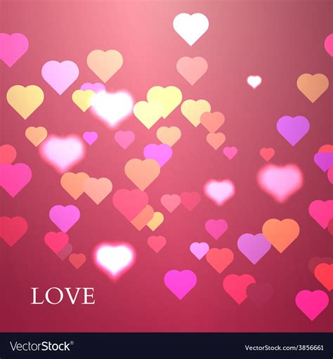 Colorful Hearts Background Valentine Royalty Free Vector