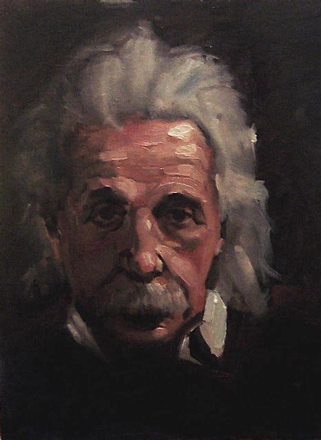 Einstein Portrait In Oil Paint Artwork Painting Portrait