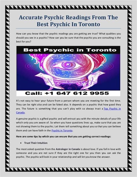 Accurate Psychic Readings From The Best Psychic In Toronto