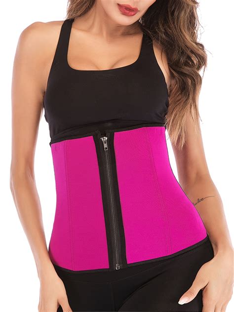 sayfut women latex waist cincher for weight loss training corset workout girdle lingerie