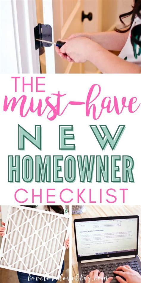 9 Easy Tasks That Should Be On Every New Homeowner Checklist New Home