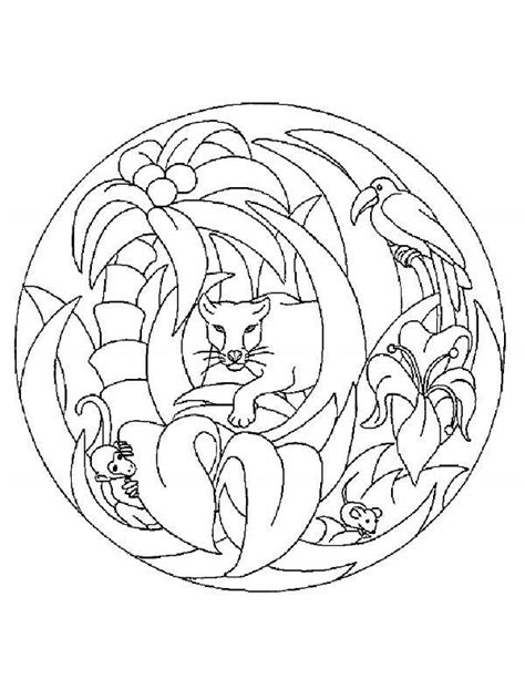 Pintando y coloreando mandalas con animales