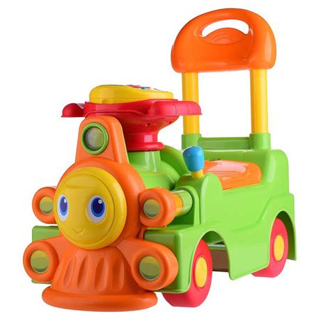 Chicco Train Loco Kidstoddler Sitride On Toywalker 12m W Backrest