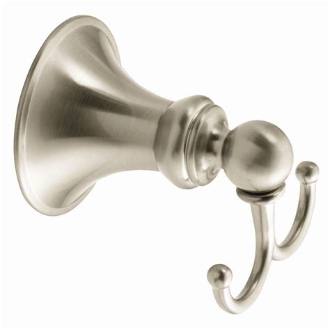How to install towel hooks in drywall. MOEN Glenshire Double Robe Hook in Spot Resist Brushed ...
