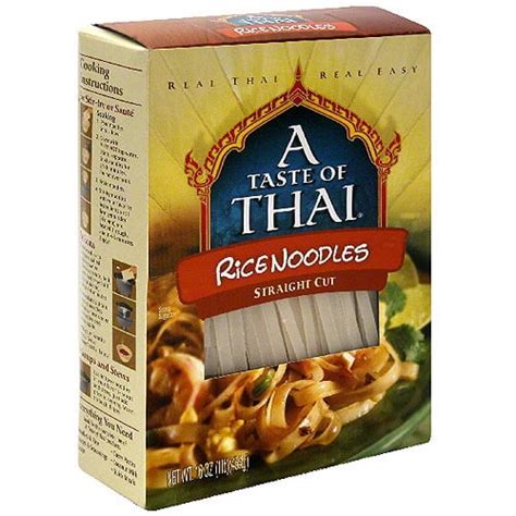 A Taste Of Thai Straight Cut Rice Noodles 16 Oz Pack Of 6