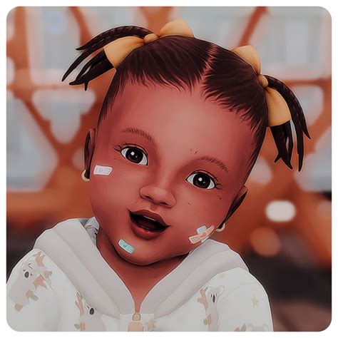 Sims Baby Sims 4 Toddler Sims 4 Cas Sims Cc Bow Hairstyle Braided