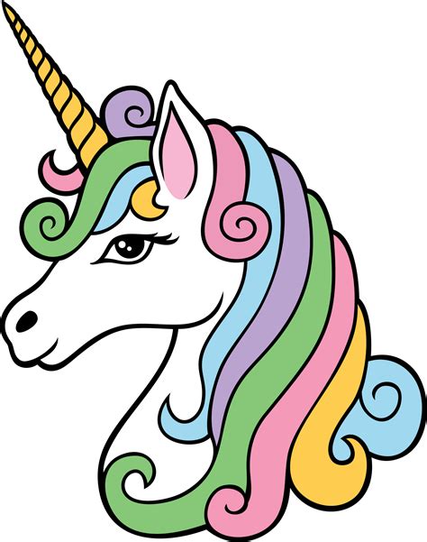 Unicorn Head Svg Unicorn Clip Art Unicorn Face Svg Unicorn Girl The