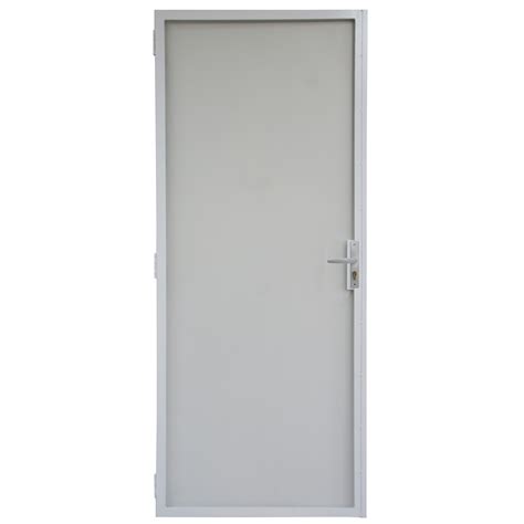 Pillar 2032 X 813mm White Contemporary Metric Steel Frame Screen Door
