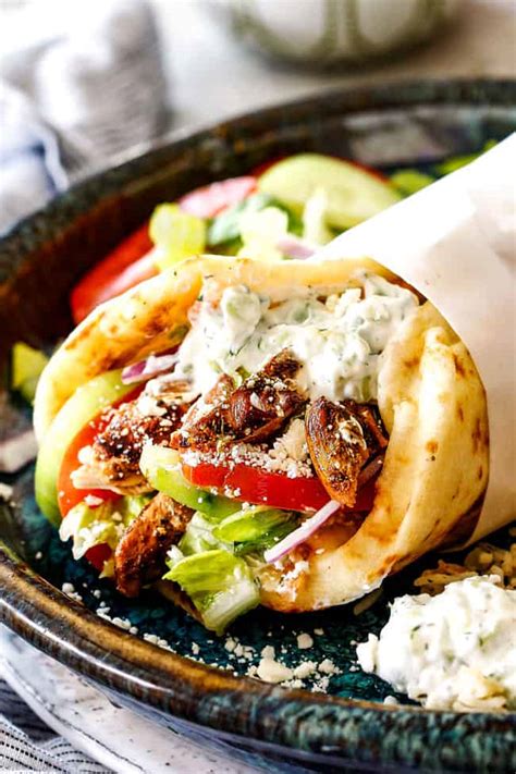 Gyros, gyro sandwiches, wraps and gyro plates are some of the most popular greek foods. Greek Chicken Gyros with Tzatziki Sauce (how to freeze ...
