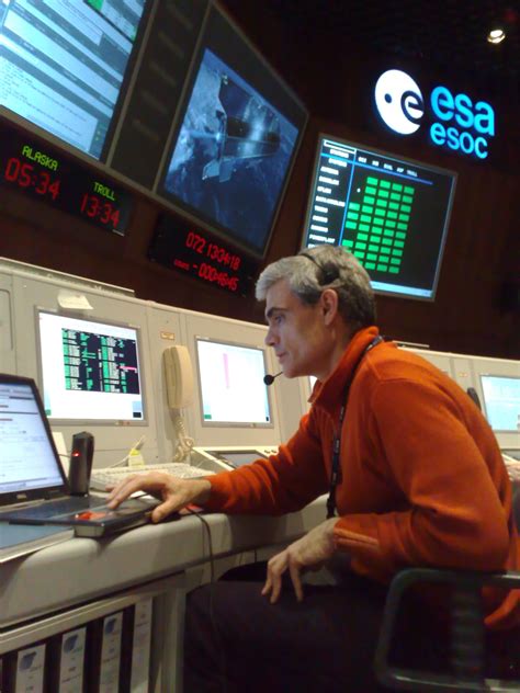 Esa Spacecraft Operations Manager Juan Piñeiro In Esocs Main Control